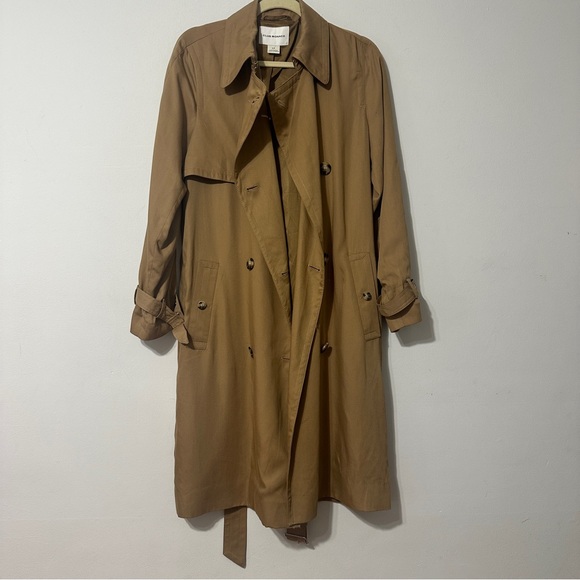 CLUB MONACO Everywear Trench Coat Beige Sz S - Picture 8 of 14